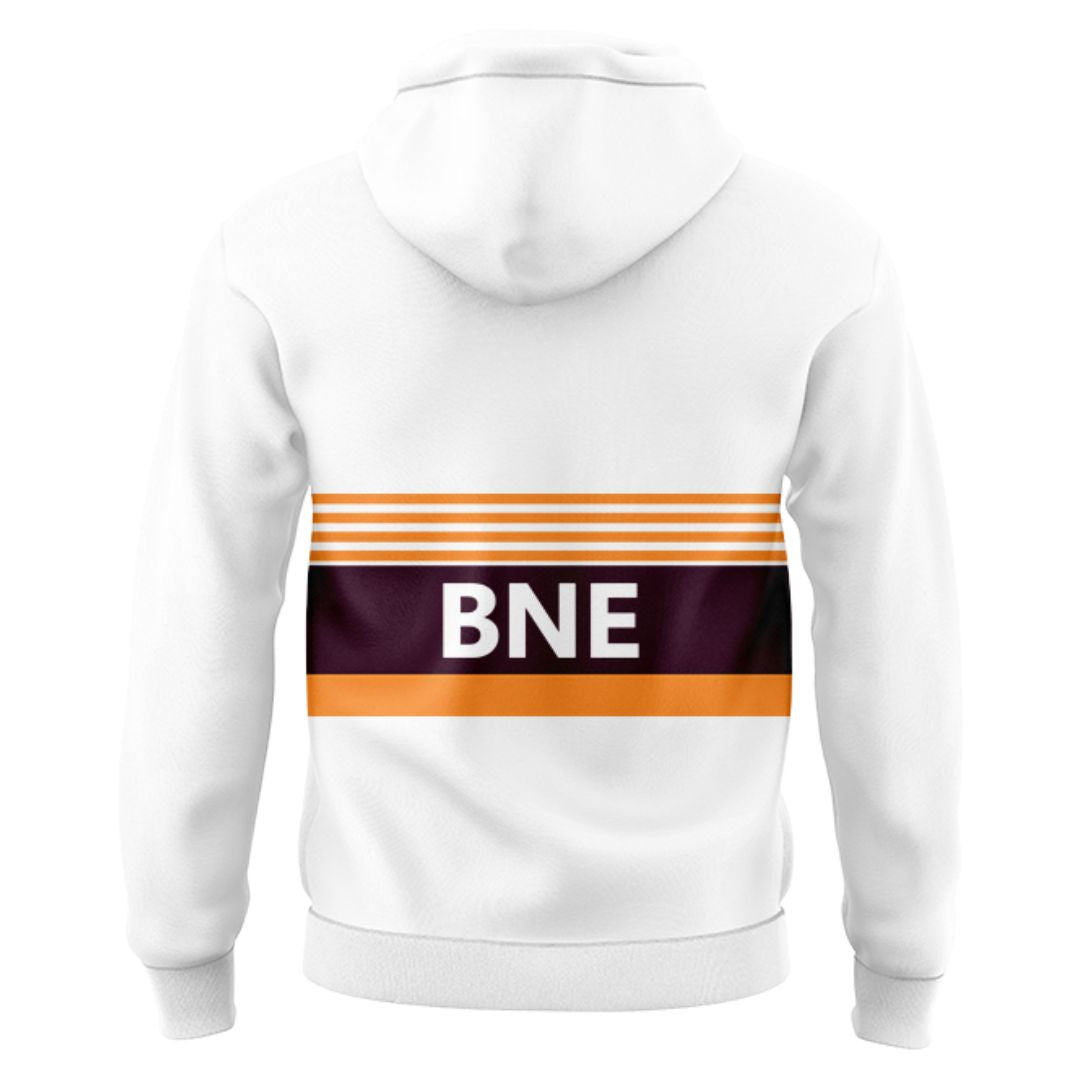 Brisbane Broncos 2025 Run Out Hoodie with Zipper