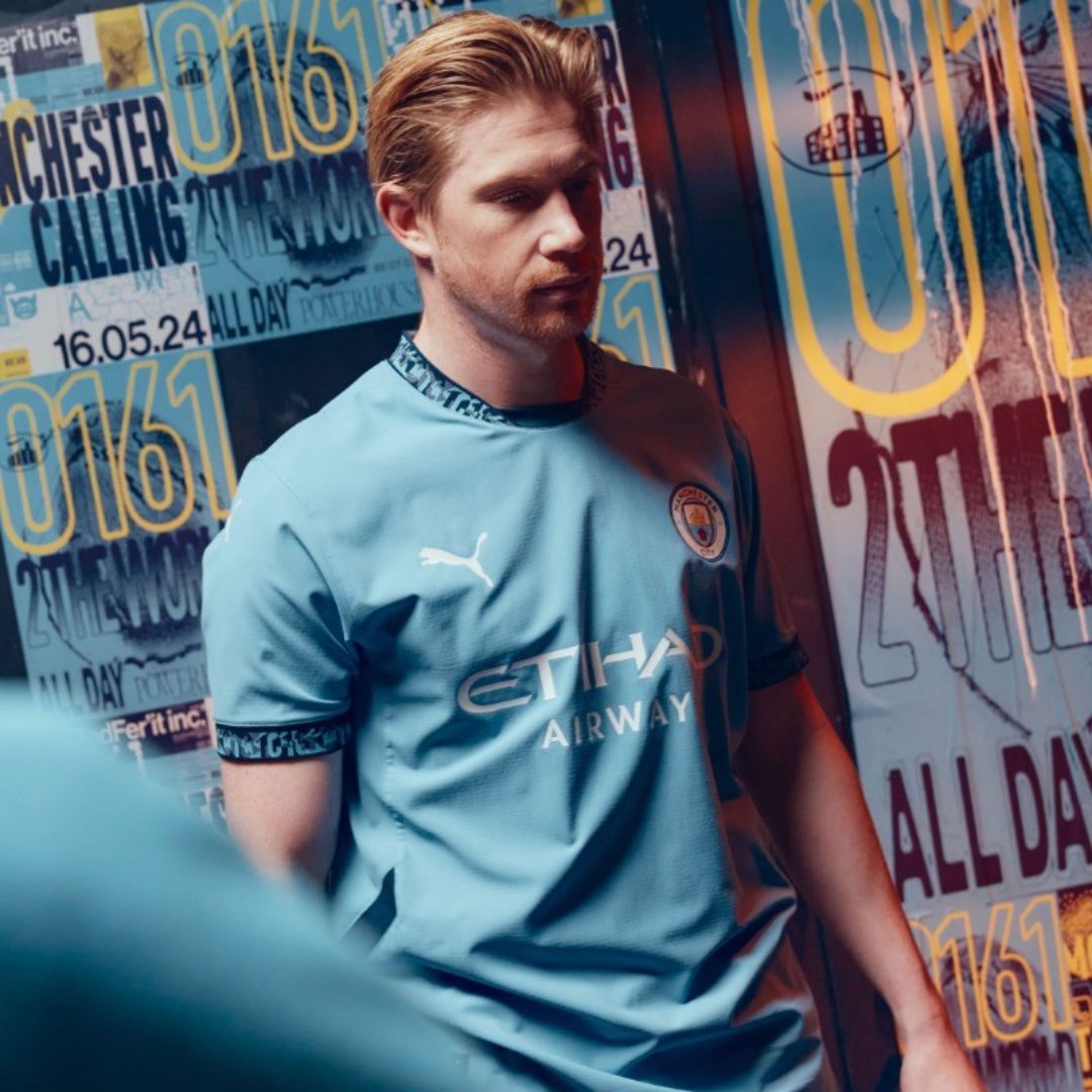 Manchester City 2024/25 De Bruyne # 17 Home Jersey Shirt