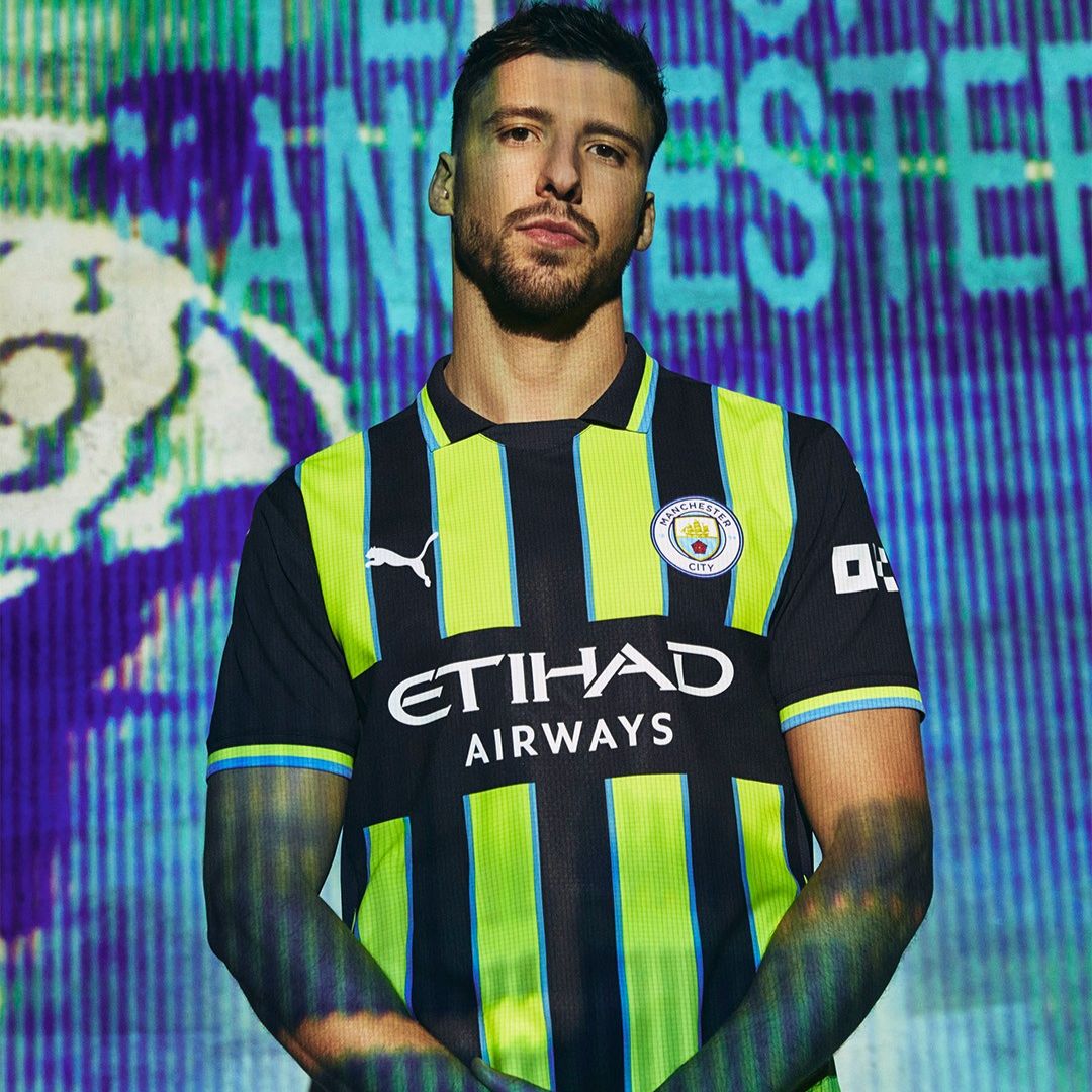 Manchester City 2024/25 Away Jersey Shirt (Add Your Own Name & Number)