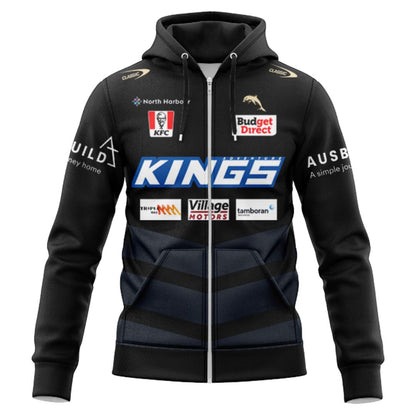 Redcliffe Dolphins 2025 Coaches Training Hoodie with Zipper