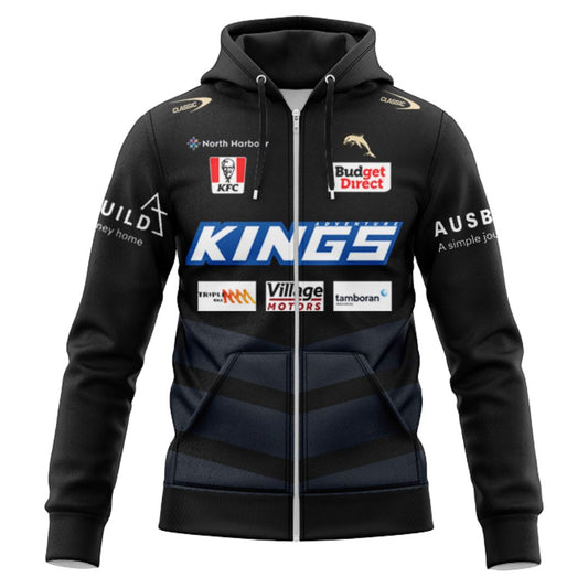 Redcliffe Dolphins 2025 Coaches Training Hoodie with Zipper