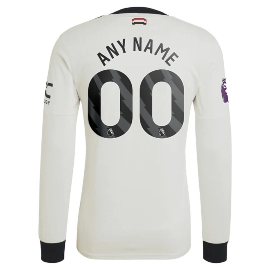 Manchester United 2024/25 Long Sleeve Third Jersey Shirt (Add Your Own Name & Number)