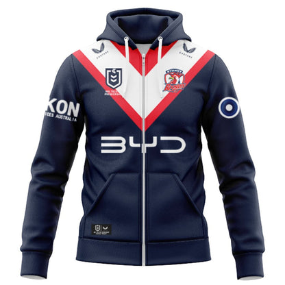Sydney Roosters 2025 Home Hoodie with Zipper