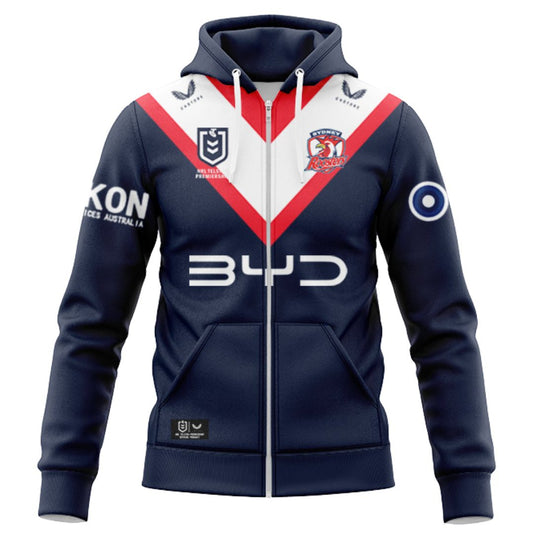Sydney Roosters 2025 Home Hoodie with Zipper