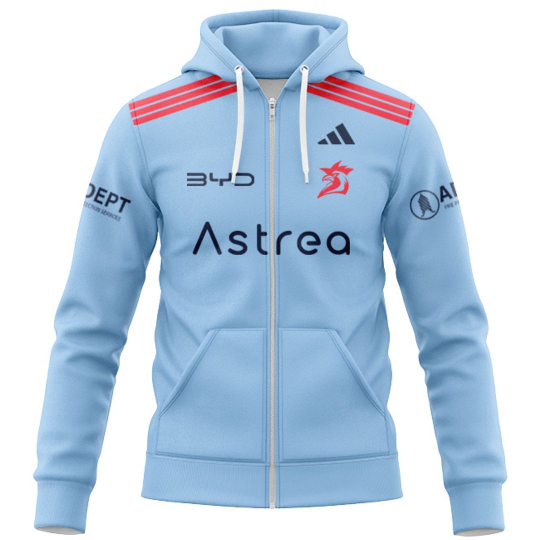 Sydney Roosters 2026 Bondi Blue Training Hoodie with Zipper