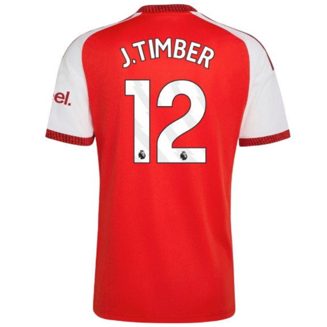 Arsenal Gunners 2026/27 J.Timber #12 Home Jersey Shirt