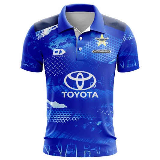 North Queensland Cowboys 2026 Blue Training Polo Shirt