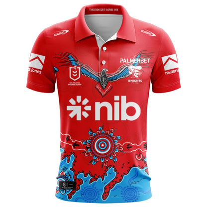 Newcastle Knights 2026 Indigenous Polo Shirt