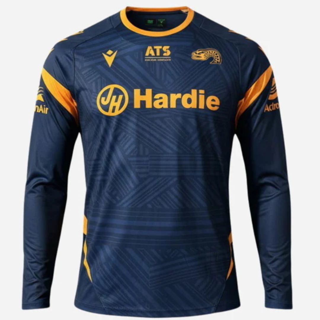 Parramatta Eels 2026 Long Sleeve Navy Blue Training Shirt