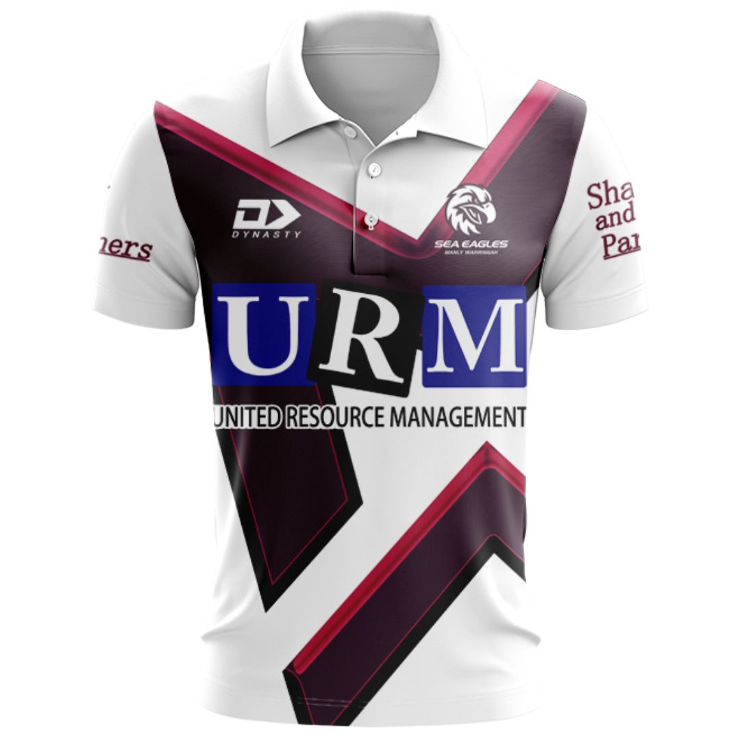 Manly Warringah Sea Eagles 2025 Warm Up Polo Shirt