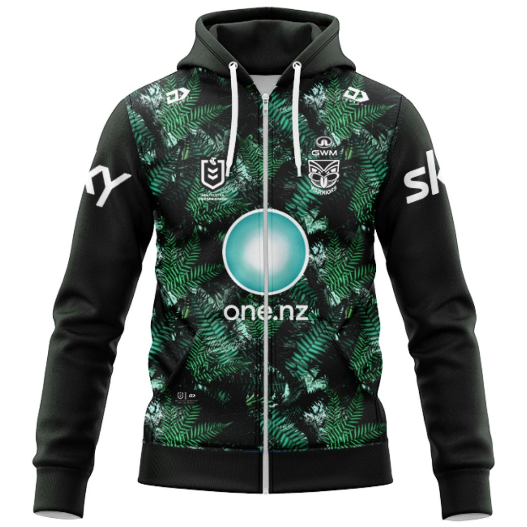 New Zealand Warriors 2026 Te Taiao Hoodie with Zipper