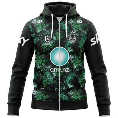 New Zealand Warriors 2026 Te Taiao Hoodie with Zipper