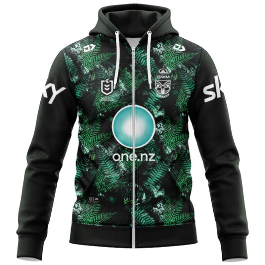 New Zealand Warriors 2026 Te Taiao Hoodie with Zipper