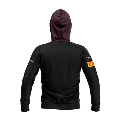 Brisbane Broncos 2025 Kids Black Front Hoodie