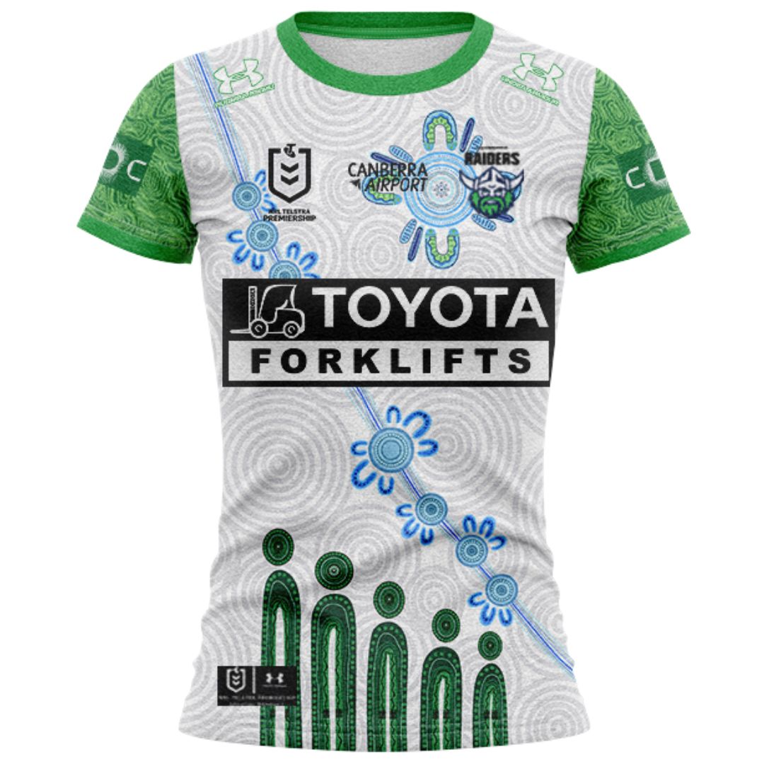 Canberra Raiders 2026 Women's Indigenous Shirt