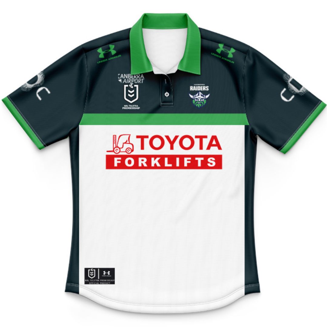 Canberra Raiders 2026 Kids Alternate Polo Shirt and Shorts Kit