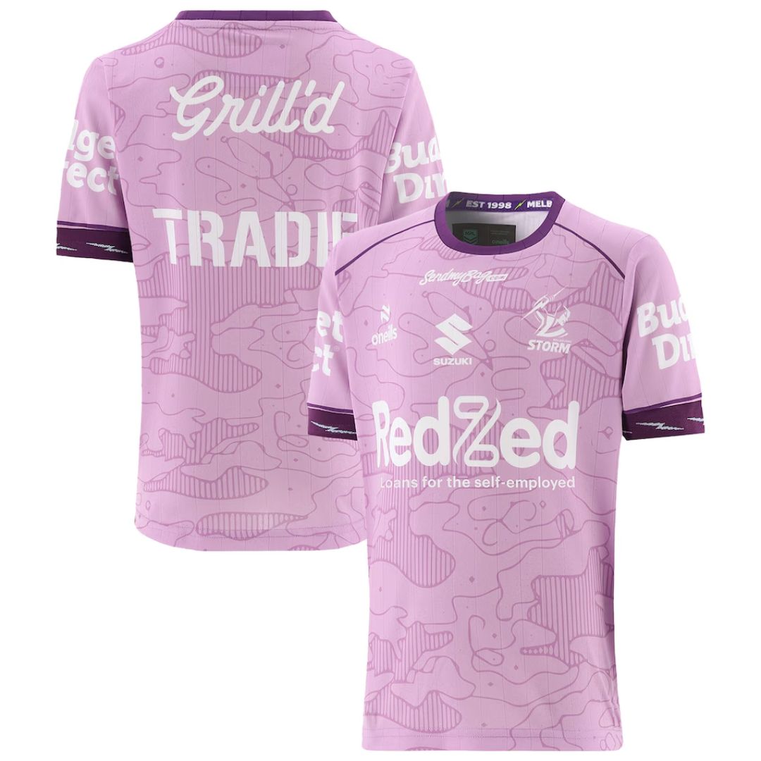 Melbourne Storm 2026 Kids Training Shirt