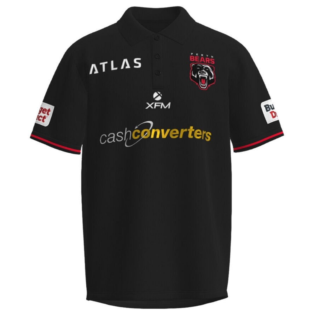 Perth Bears 2027 Black Polo Shirt
