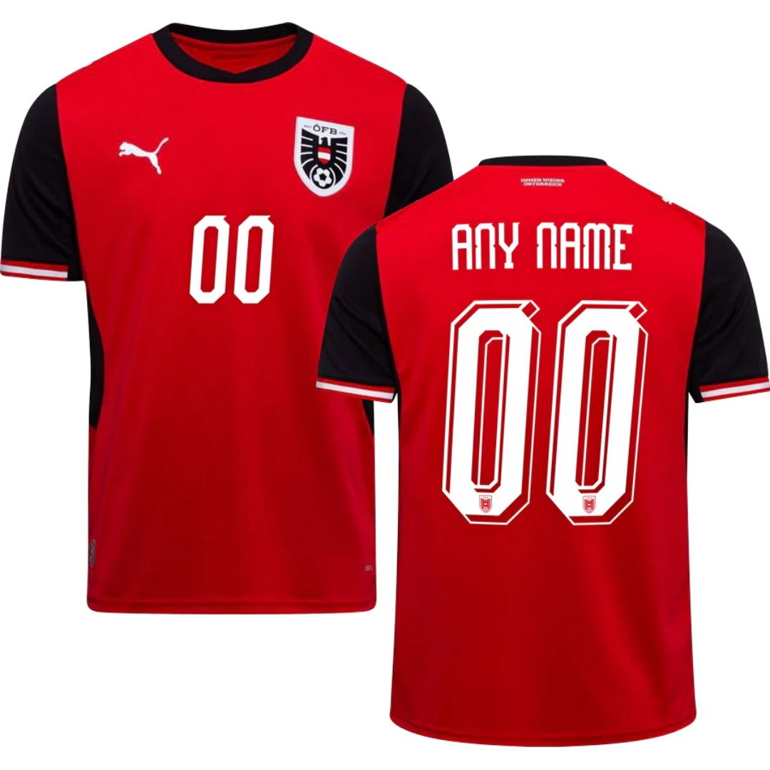 Austria 2026 World Cup Home Jersey Shirt (Choose any Name and Number)