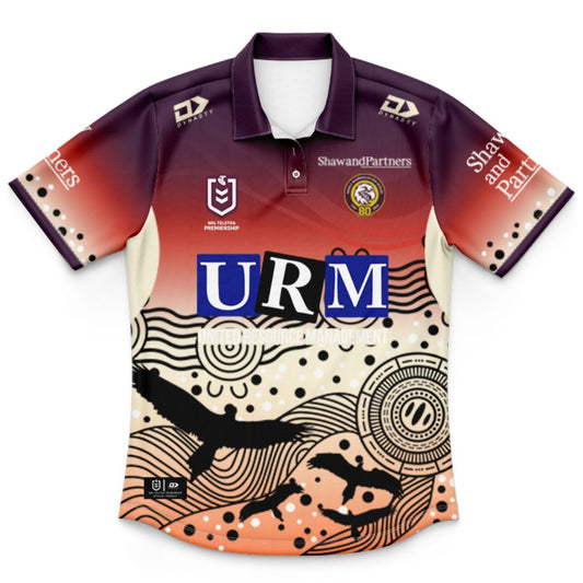 Manly Warringah Sea Eagles 2026 Kids Indigenous Polo Shirt