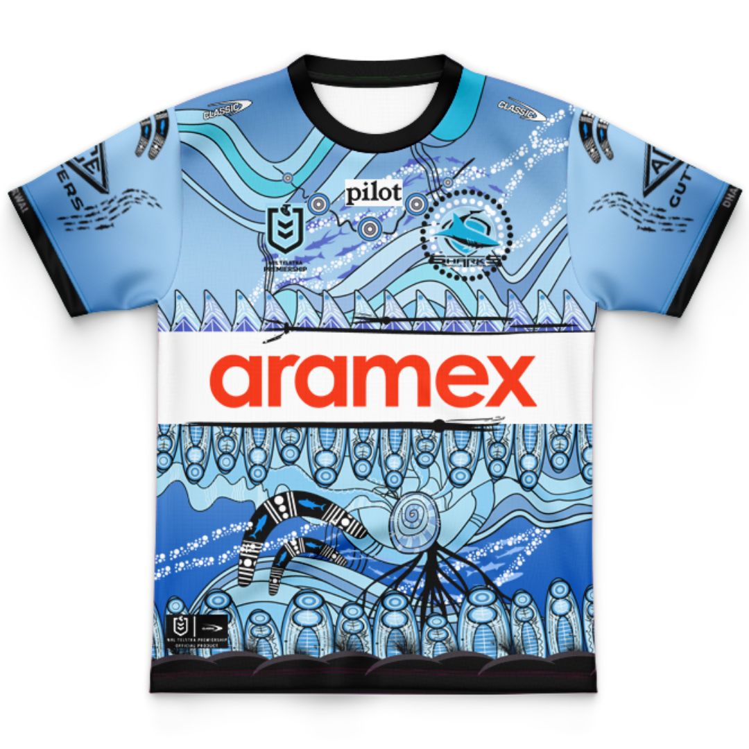 Cronulla Sutherland Sharks 2026 Kids Indigenous Jersey