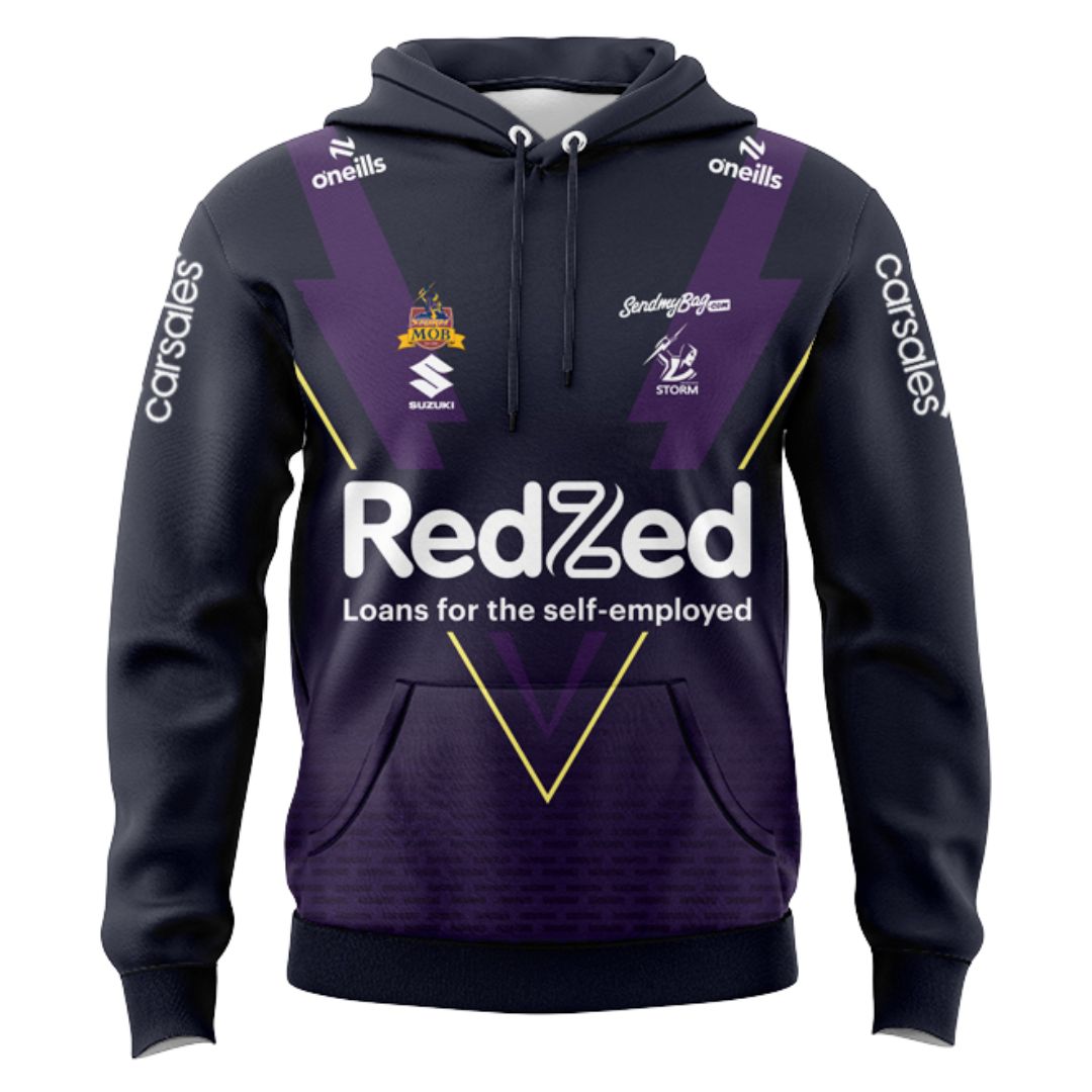Melbourne Storm 2025 Warm Up Hoodie
