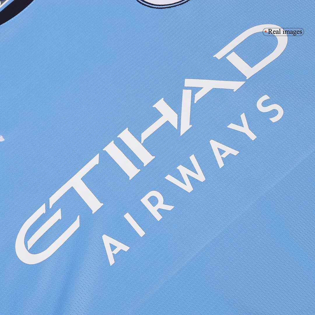 Manchester City 2024/25 Long Sleeve Home Jersey Shirt (Add Your Own Name & Number)