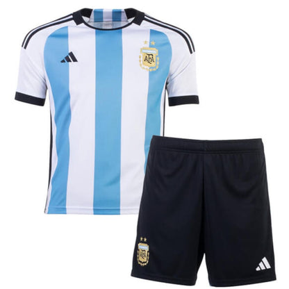 Argentina 2022/23 World Cup Home Kit - Includes Shirt, Shorts & Socks (3 Stars)