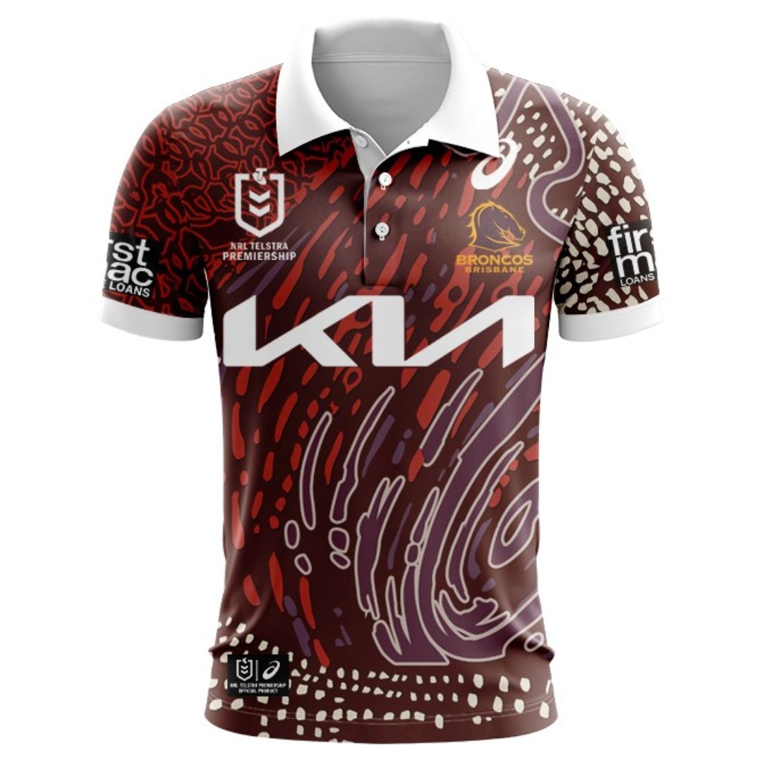 Brisbane Broncos 2024 Indigenous Polo Shirt