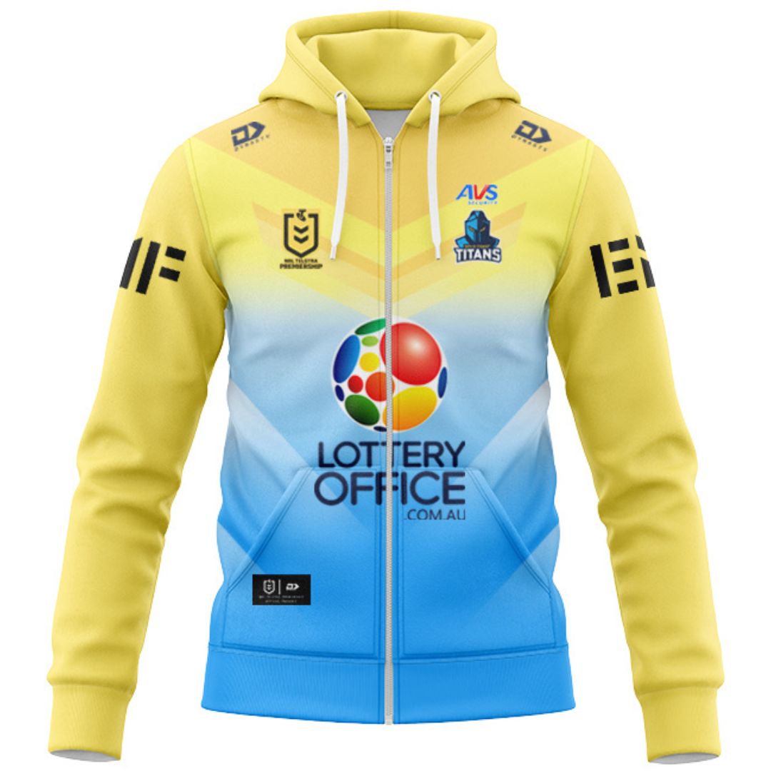 Gold Coast Titans 2026 Away Hoodie with Zipper