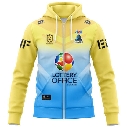 Gold Coast Titans 2026 Away Hoodie with Zipper