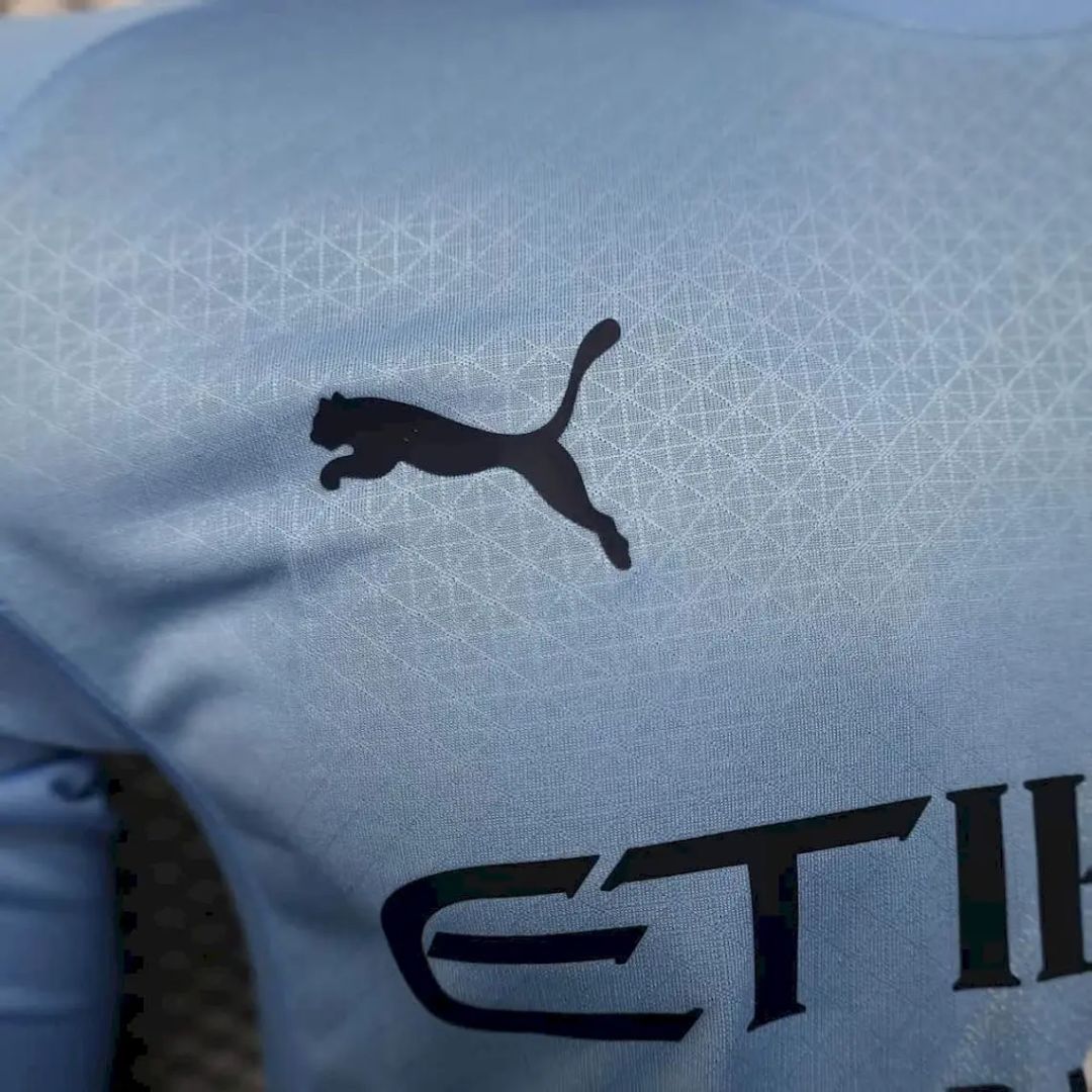 Manchester City 2025/26 Player's Edition Long Sleeve Home Jersey Shirt