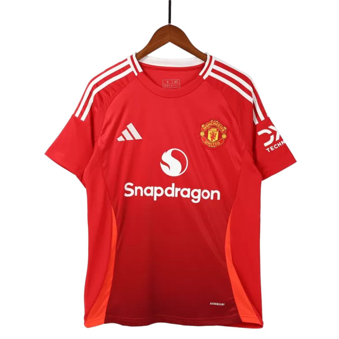 Manchester United 2024/25 Home Jersey Shirt (Add Your Own Name & Number)