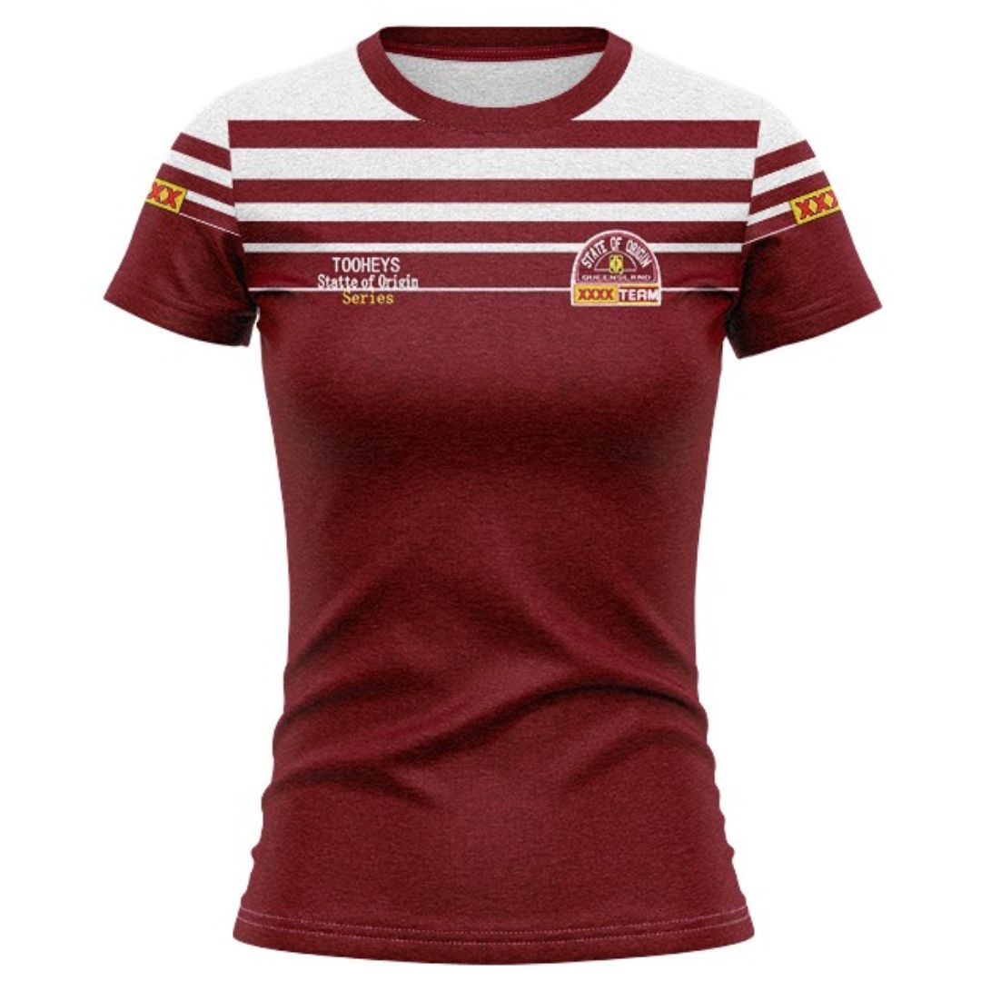Queensland Maroons 1995 State Of Origin Women's Retro Shirt
