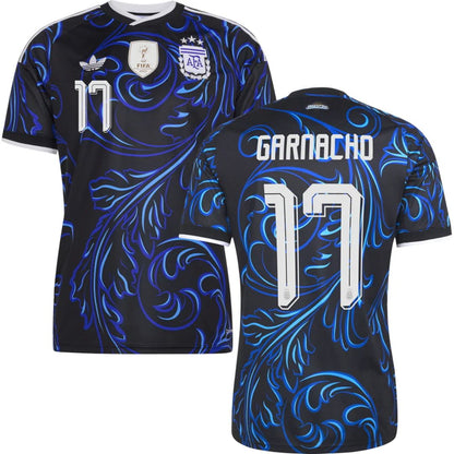 Argentina 2026 World Cup Garnacho #17 Away Jersey