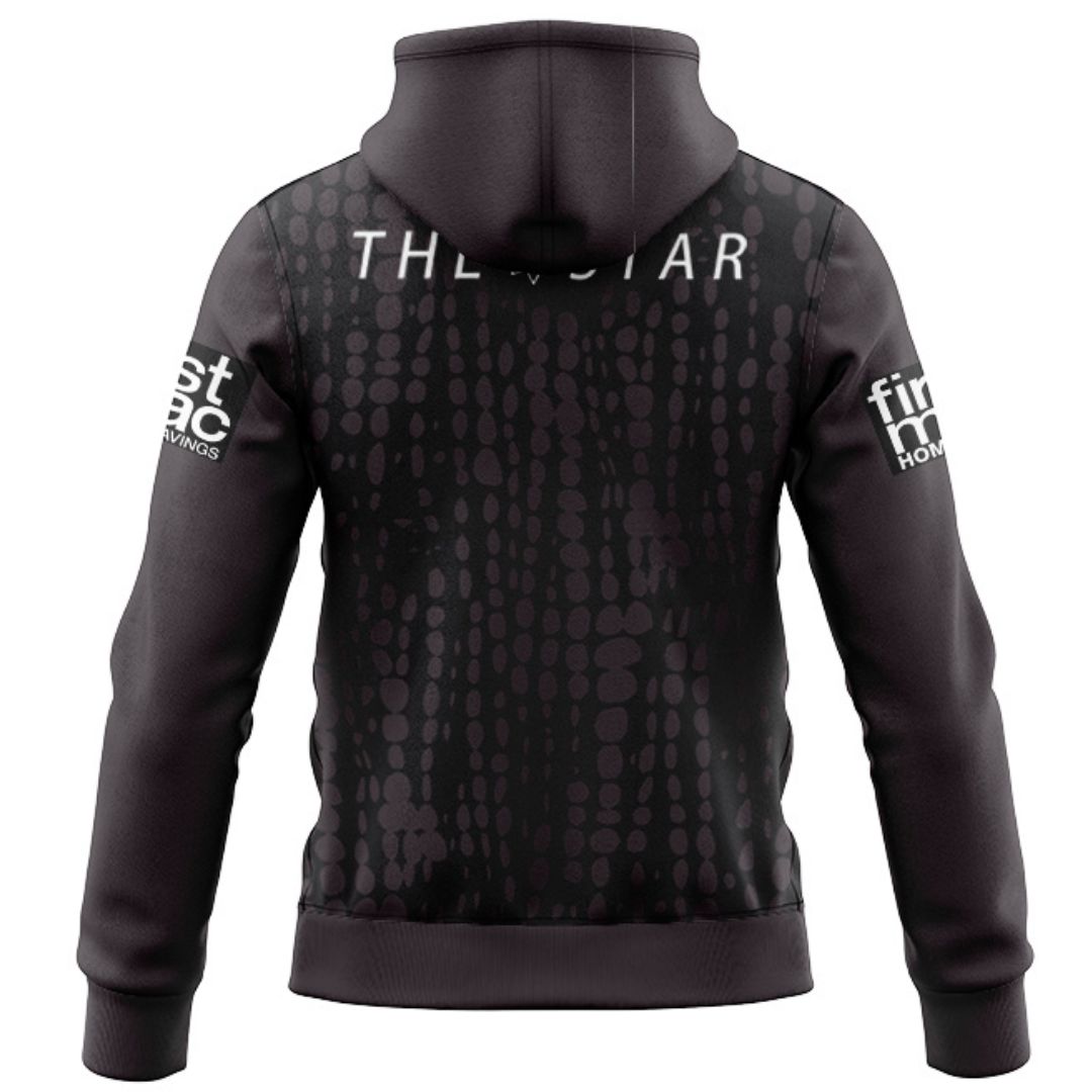 Brisbane Broncos 2025 Black Training Hoodie with Zipper