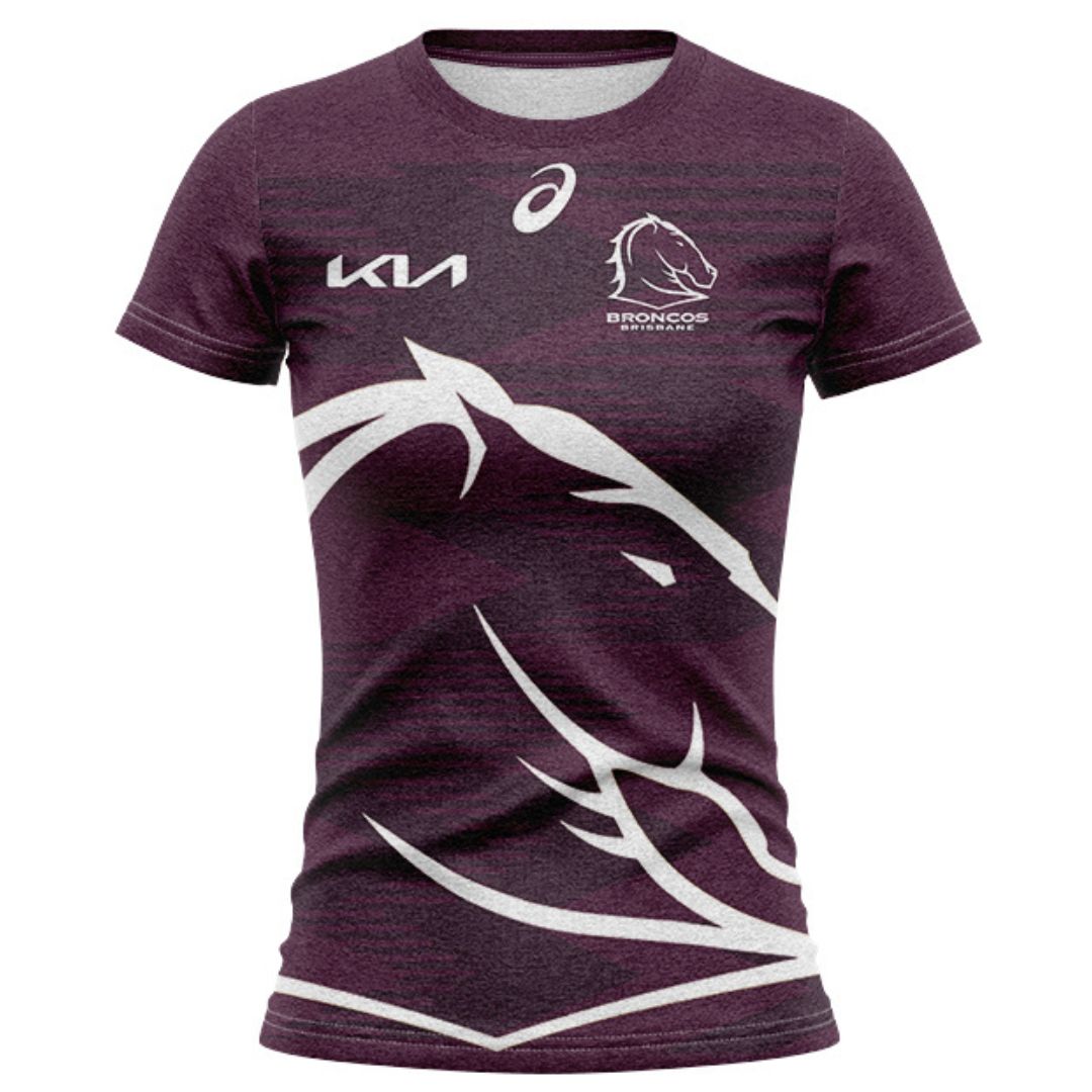 Brisbane Broncos 2024 Women's Run Out Shirt