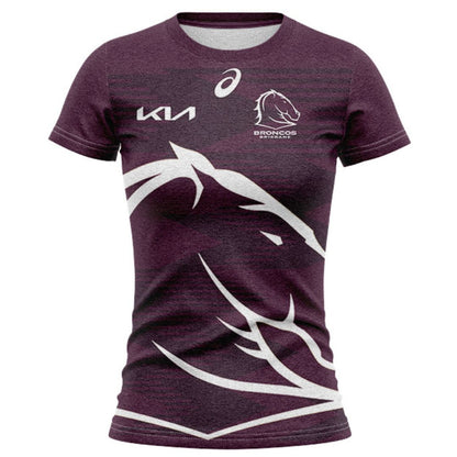 Brisbane Broncos 2024 Women's Run Out Shirt