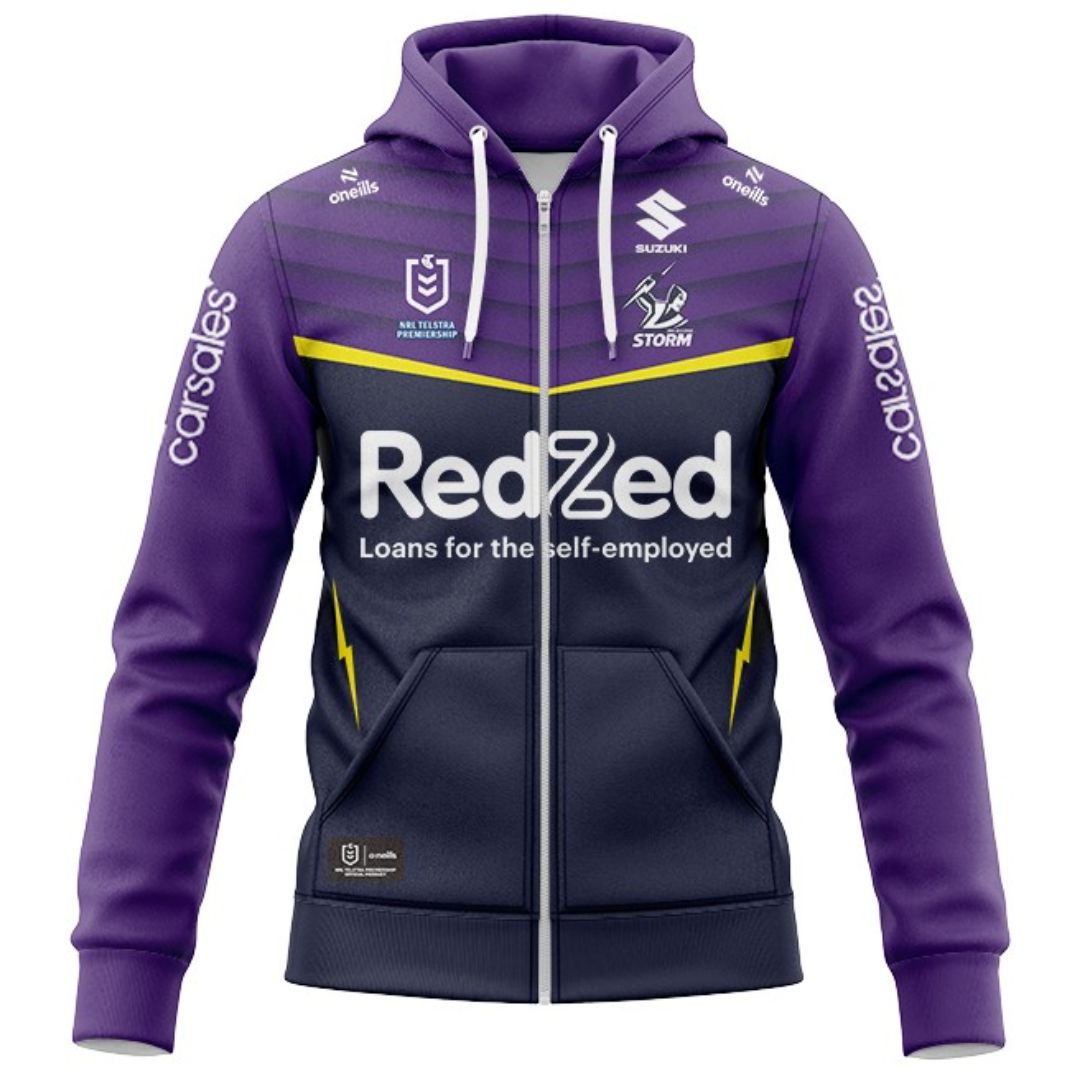 Melbourne Storm 2025 Home Hoodie with Zipper
