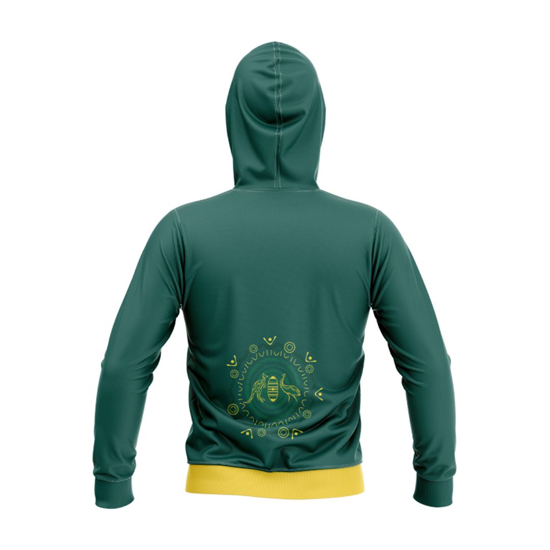 Australia Kangaroos 2024 Indigenous Hoodie with Zipper