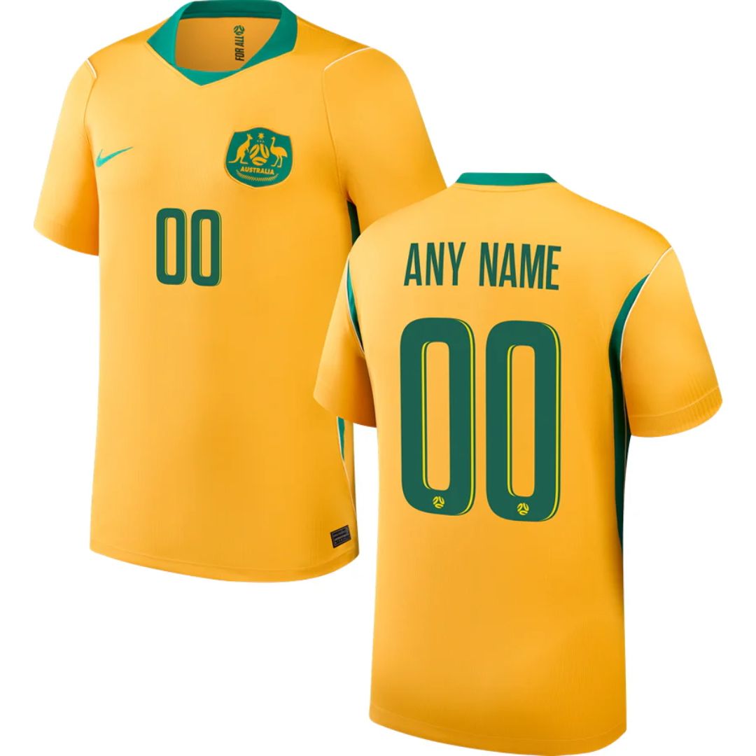Australian Socceroos 2026 World Cup Home Jersey (Add any Name and Number)