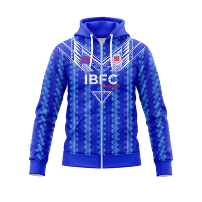 Toa Samoa 2024 Rugby League Home Hoodie with Zipper
