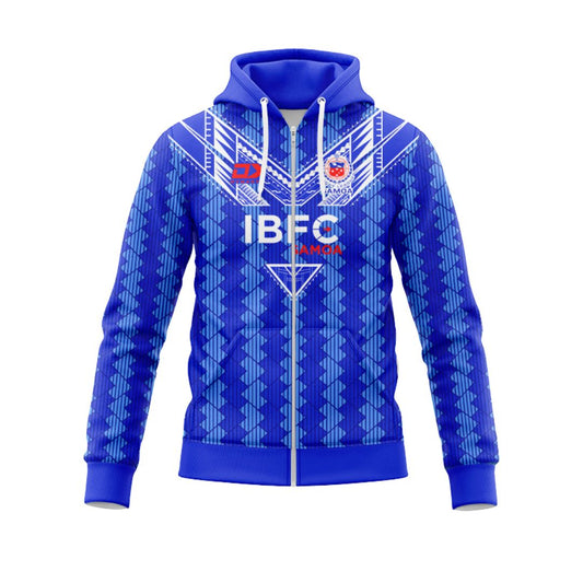 Toa Samoa 2024 Rugby League Home Hoodie with Zipper