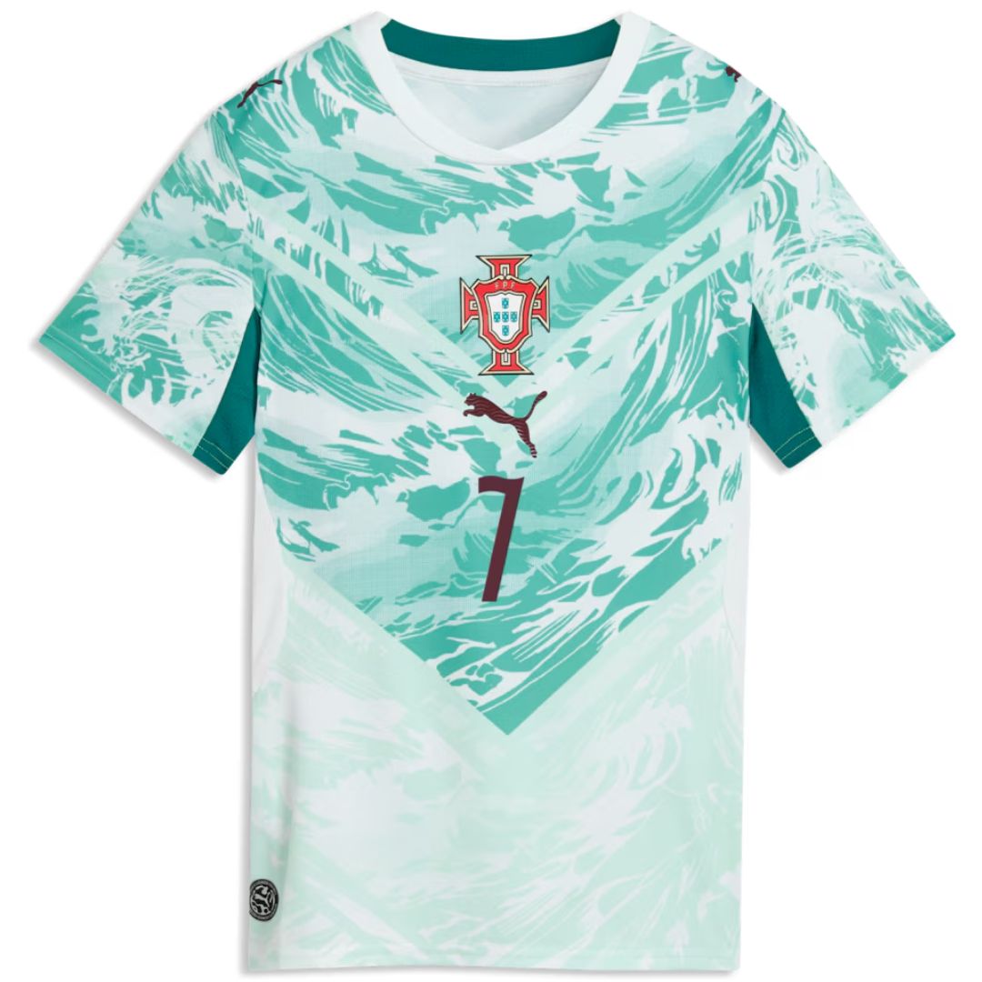 Portugal 2026 Cristiano Ronaldo Soccer World Cup of Football Women's Away Jersey Shirt