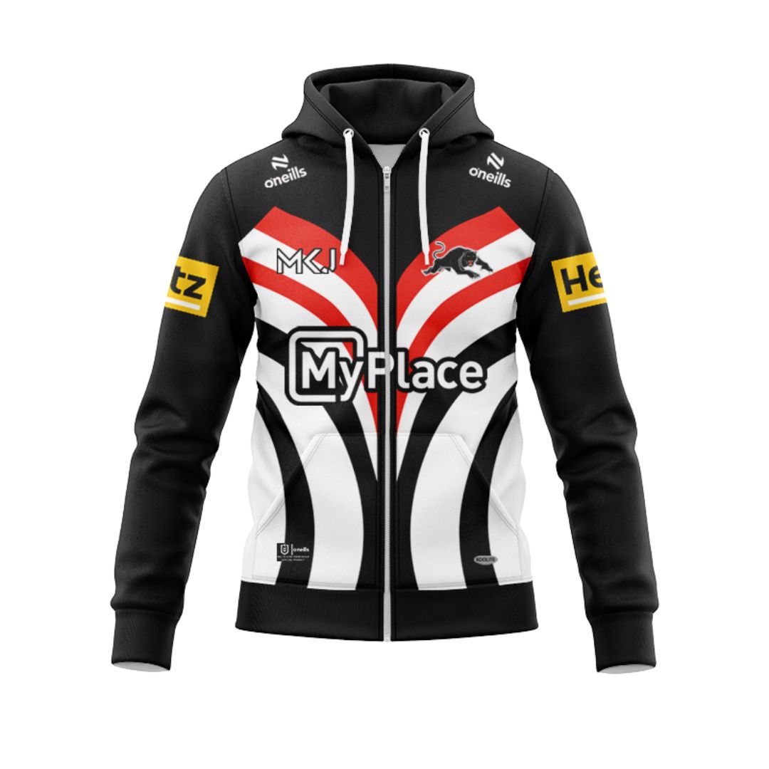 Penrith Panthers 2025 Warm Up Hoodie with Zipper