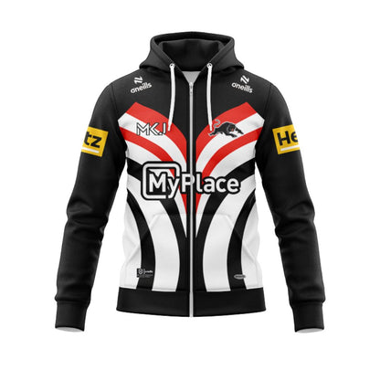 Penrith Panthers 2025 Warm Up Hoodie with Zipper