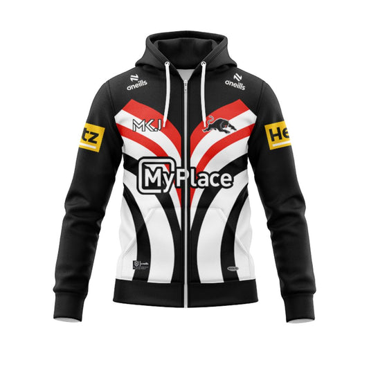 Penrith Panthers 2025 Warm Up Hoodie with Zipper
