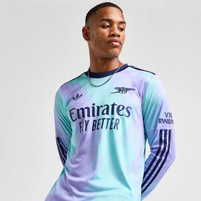 Arsenal Gunners 2024/25 Ødegaard #8 Long Sleeve 3rd Jersey Shirt