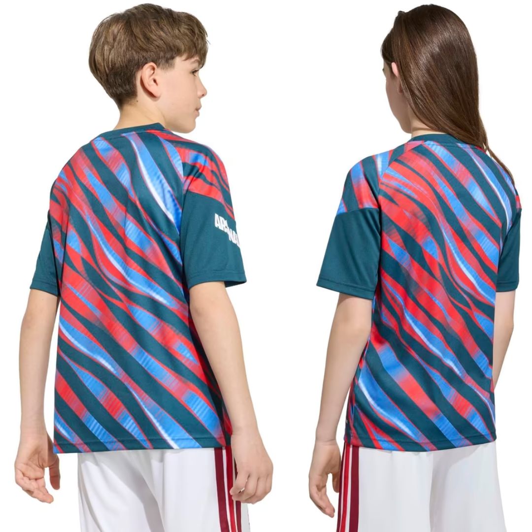Arsenal Gunners 2026/27 Kid's Pre Match Shirt and Shorts Kit