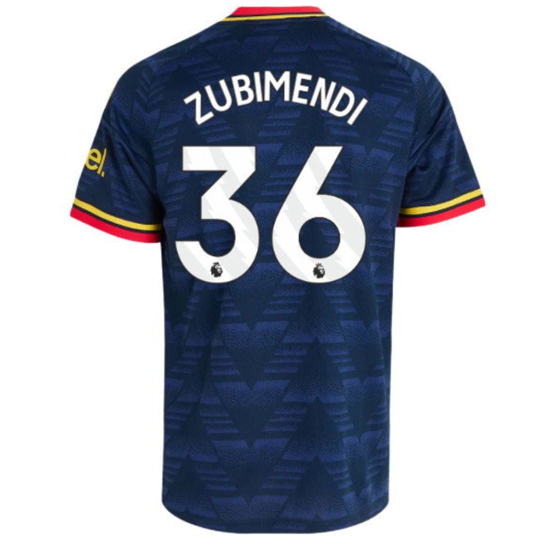 Arsenal Gunners 2026/27 Zubimendi #36 Away Jersey Shirt
